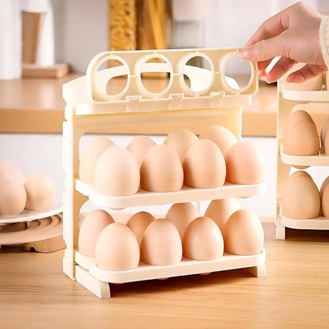 Organizador de Huevos con Diseño Giratorio