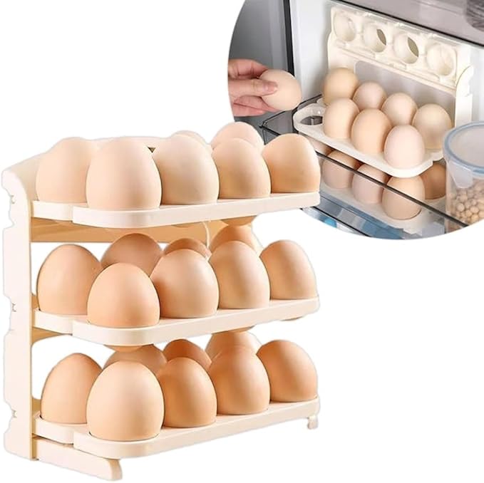 Organizador de Huevos con Diseño Giratorio