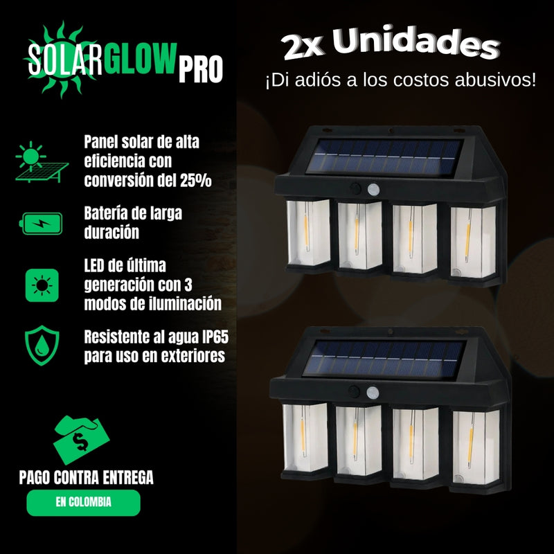 Lampara Solar Glow Pro - 2x Unidades